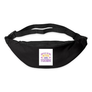 Life is Better with friends - Gürteltasche - Schwarz - Vorne