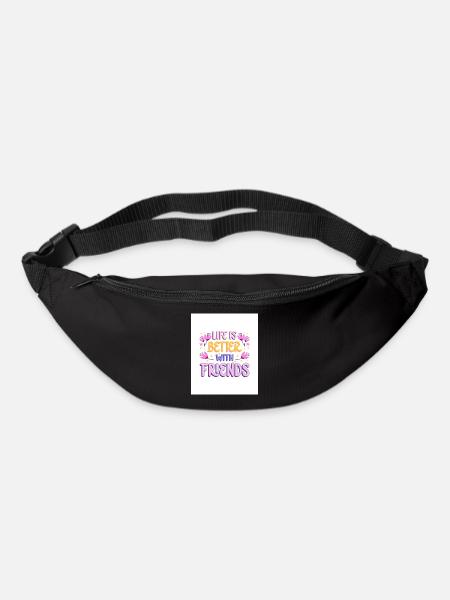 Life is Better with friends - Gürteltasche - Schwarz