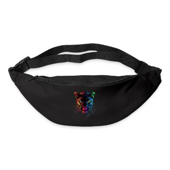 Panther Leopard Big Cat Cute Big Cat Panter - Bum bag - black - Front