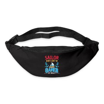Sailing meets gaming design - Bum bag - black - Front