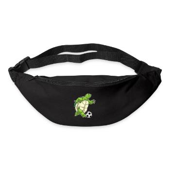 Turtle Soccer Player Soccer - Bum bag - black - Front
