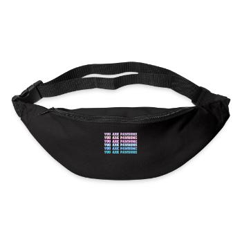You Are Pawsome - Gürteltasche - Schwarz - Vorne