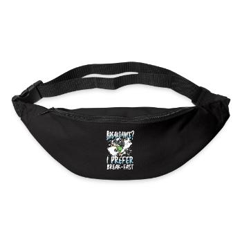 Breakdance? Ich Bevorzuge Frühstück - Gürteltasche - Schwarz - Vorne