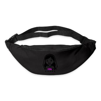 Bande dessinée de mariée - Sac banane - noir - Devant