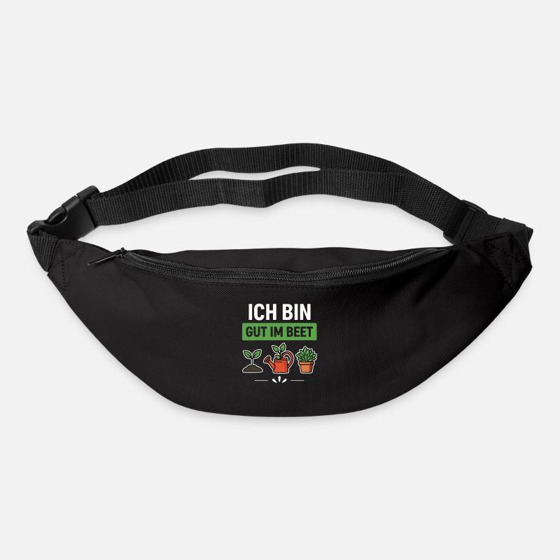 Garten Gärtner Beet Spruch - Gürteltasche - Schwarz