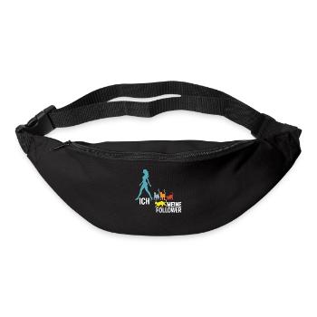 Ich & meine Follower – Katzenhumor Design - Gürteltasche - Schwarz - Vorne