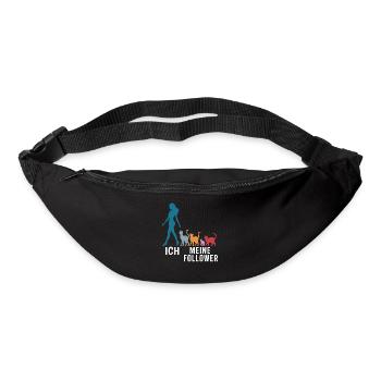 Ich & meine Follower – Katzenhumor Design - Gürteltasche - Schwarz - Vorne