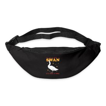 Schwan Schwanenliebhaber Geschenk - Gürteltasche - Schwarz - Vorne