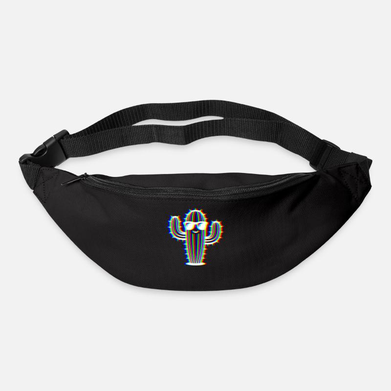 Glitch Cactus – Party & Fun Style - Bum bag - black