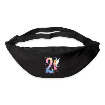 Douce Fée 2ème Anniversaire pour les filles - Sac banane - noir - Devant
