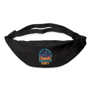 Festival Geist im Orbit Design - Gürteltasche - Schwarz - Vorne