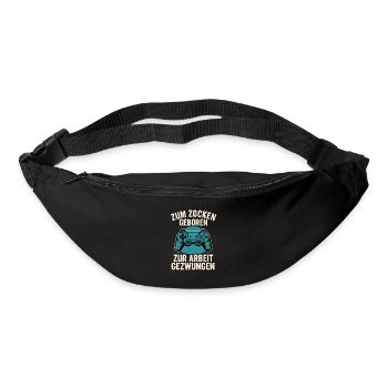 Born to gamble – forced to work - Bum bag - black - Front