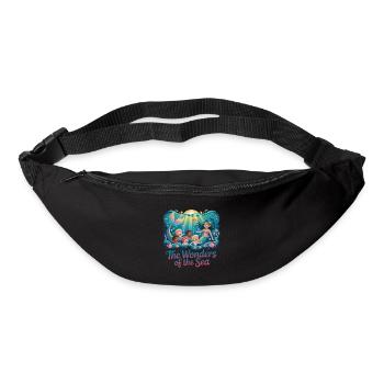 MERVEILLES DE LA MER - Sac banane - noir - Devant