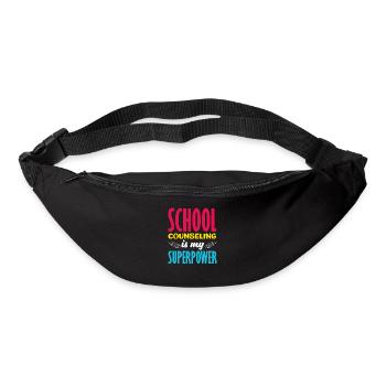School counseling is my superpower - Bum bag - black - Front