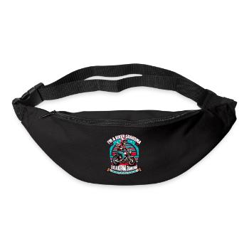 Je suis un motard grand-mère moto citation pour les femmesormn - Sac banane - noir - Devant