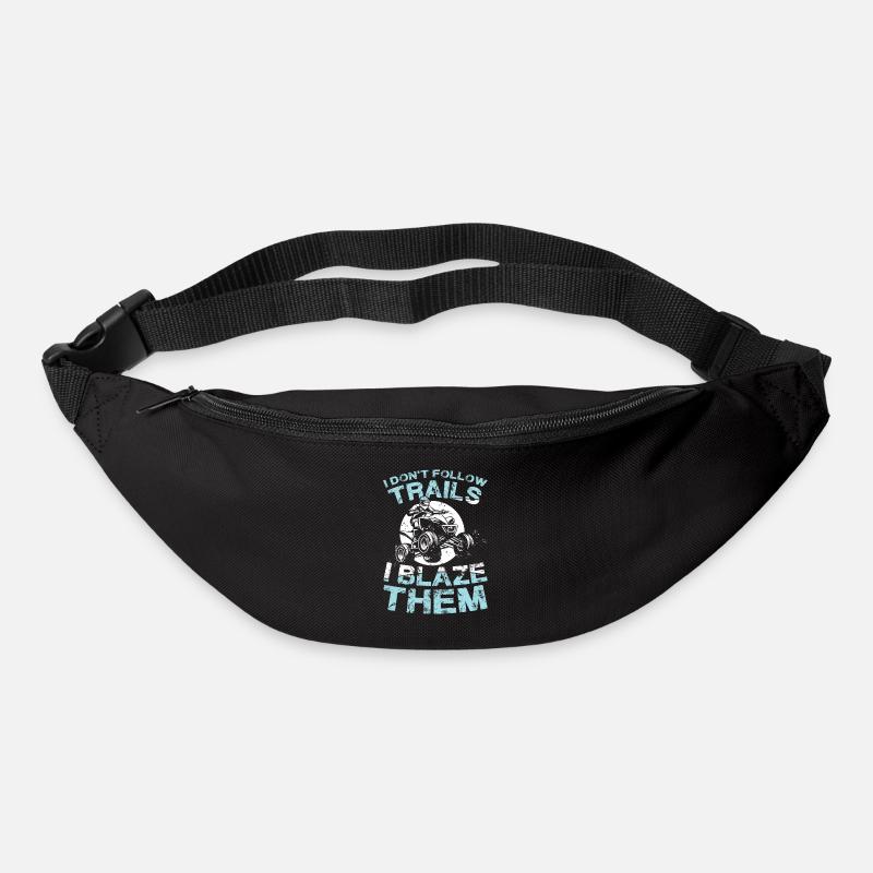 Je ne suis pas les chemins, je les brûle - Sac banane - noir
