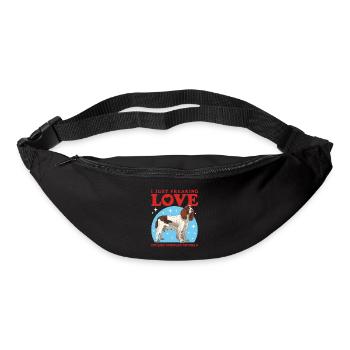 English Springer Spaniel Hundeliebhaber Geschenk - Gürteltasche - Schwarz - Vorne
