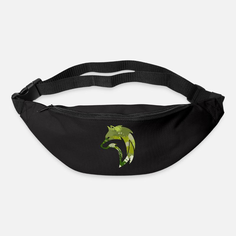 Motif de camouflage Wild Wolf - Sac banane - noir