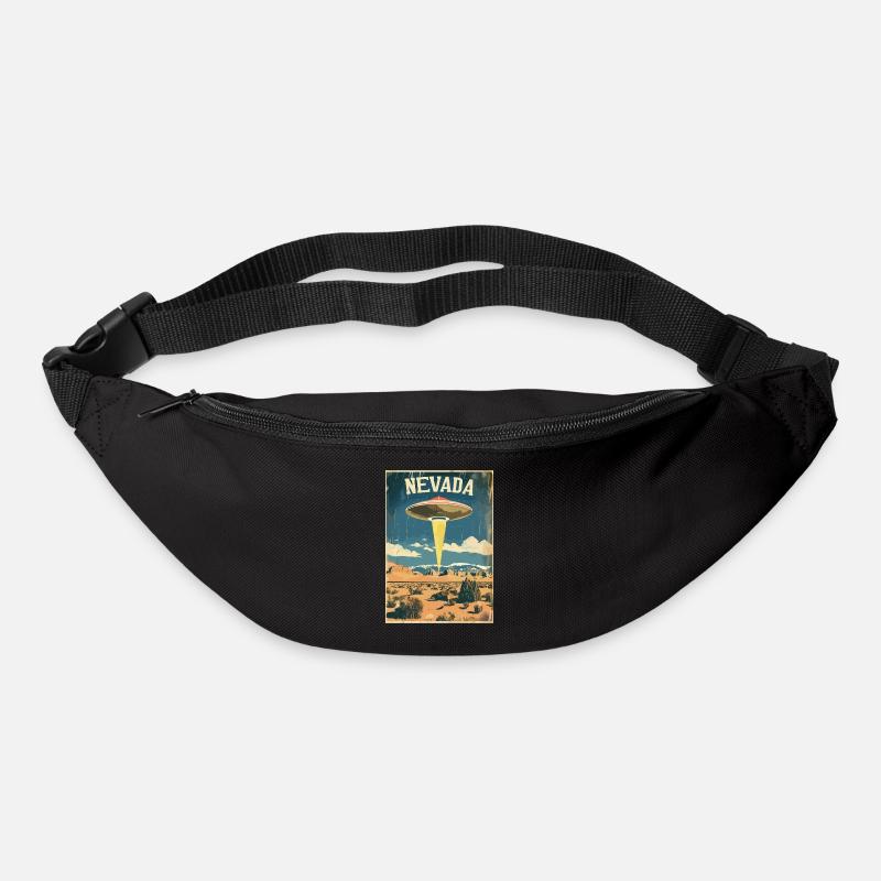 Nevada UFO Landschaft Abenteuer Retro-Inspiration - Gürteltasche - Schwarz