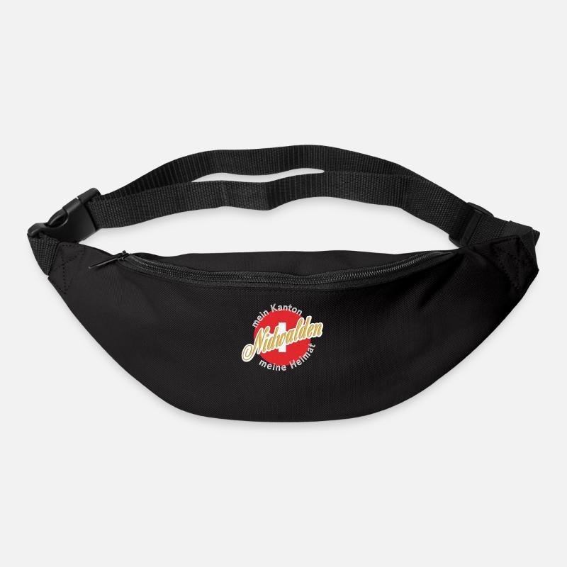 Meine Heimat Nidwalden Geschenk - Gürteltasche - Schwarz