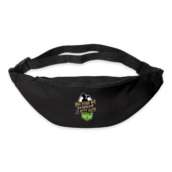 Man bringe mir ein Kasten Bier, ich möchte saufen - Gürteltasche - Schwarz - Vorne