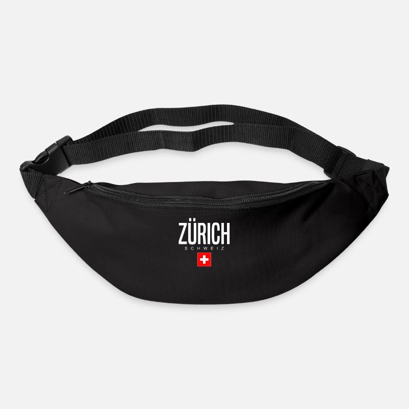 Zürich Schweiz - Gürteltasche - Schwarz