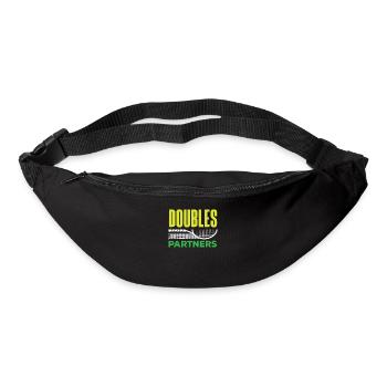 Joueur de tennis Doubles partenaire Design - Sac banane - noir - Devant