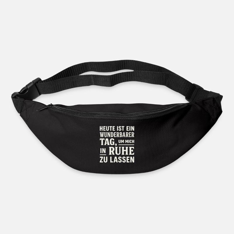 Leave Alone – design sarcastique - Sac banane - noir