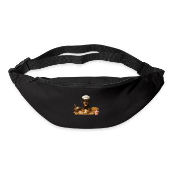 Doberman Baking Cake Cookies - Bum bag - black - Front