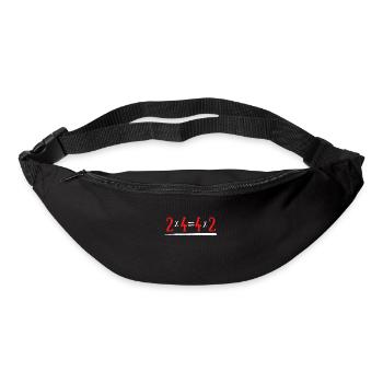 Equation maths humor 2*4= 4*2 - Bum bag - black - Front