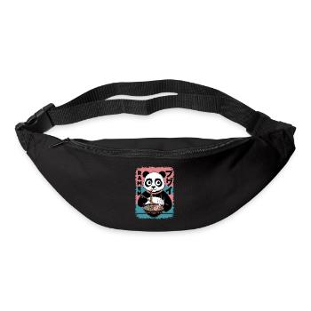 Kawaii Panda Ramen Japan Style Design - Gürteltasche - Schwarz - Vorne