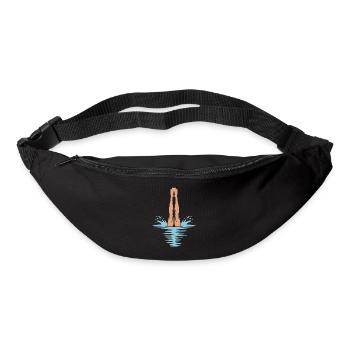 Diving diving board - Bum bag - black - Front