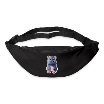 Nilpferd - Gürteltasche - Schwarz - Vorne