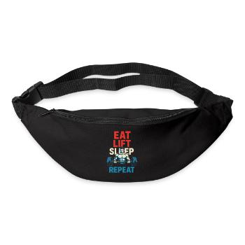 Eat Lift Sleep Repeat Fitness Chemise de musculation - Sac banane - noir - Devant
