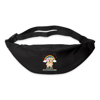 Golden Retrievice Unicorn Fantasy - Bum bag - black - Front