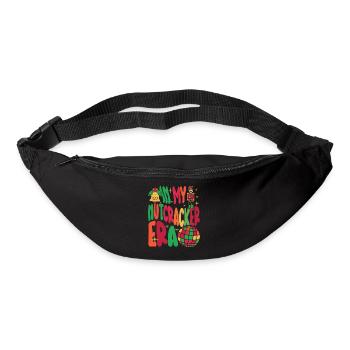 Weihnachten Xmas Spruch In My Nutcracker Era - Gürteltasche - Schwarz - Vorne
