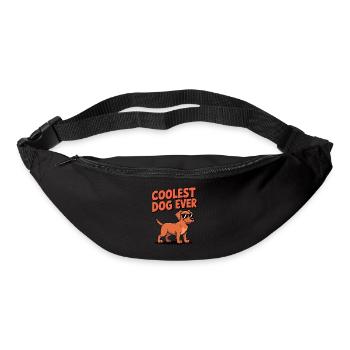 Coolest Dog Ever – Comic Labrador - Bum bag - black - Front