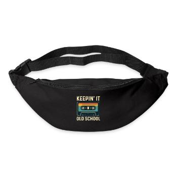 Keepin' It Old School Hip Hop Culture Rétro - Sac banane - noir - Devant