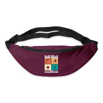 Diving diving board - Bum bag - burgundy - Front