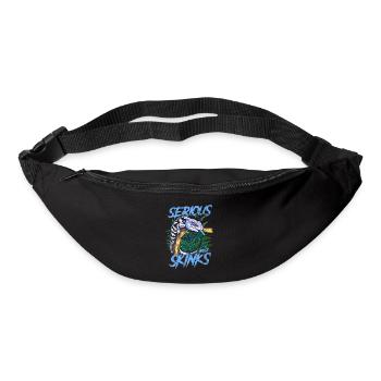 Ernsthaft über Blauzungenskinke Reptilienhalter - Gürteltasche - Schwarz - Vorne