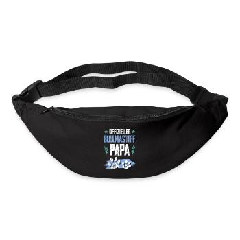 bullmastiff dogs dad - Bum bag - black - Front