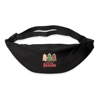 Weihnachten Lebkuchen Shirt - Gürteltasche - Schwarz - Vorne