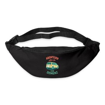 Senior Humor Adventure Before Dementia Camping Camper - Bum bag - black - Front