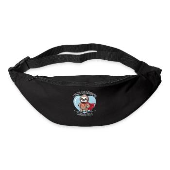 My superpower? Doing Nothing Sloth - Bum bag - black - Front