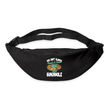 I Know the Guac Is Extra Funny Avocado Quote Meme - Gürteltasche - Schwarz - Vorne