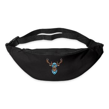 Alpen Hirsch Servus Hirschgeantler Tracht Oktober - Bum bag - black - Front