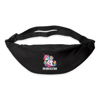 Mamacorn Mama Einhorn Mutter Damen Partnerlook - Gürteltasche - Schwarz - Vorne