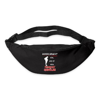Dicker Bauch? nein das ist mein Feinkost Gewölbe - Gürteltasche - Schwarz - Vorne
