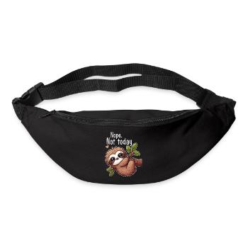 Sloth Lazy Day Nope Not Today - Bum bag - black - Front