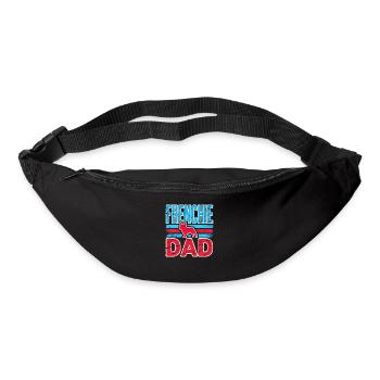Frenchie Dad Vintage Bulldog, Chiens d’amour - Sac banane - noir - Devant